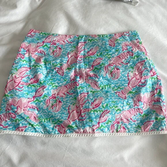 LILLY PULITZER Cala Skort in Lobstah Roll Holy Grail SZ 6 - Picture 3 of 5